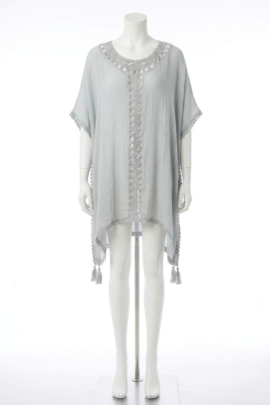 NEW VINTAGE HAVANA "vacation" coverup in dusty blue